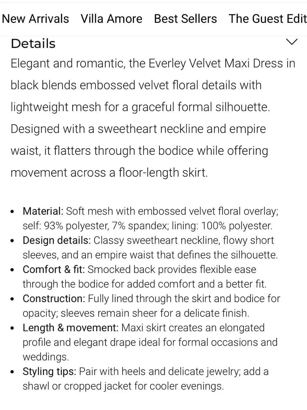 Baltic Born Black Everley Velvet Maxi Dress - Picture 15 of 15